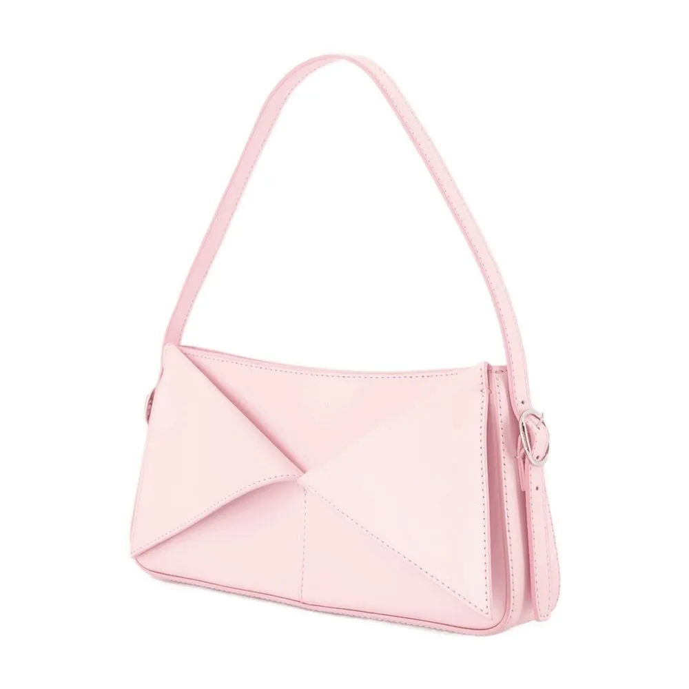 Belt Shoulder Bag - Leather - Pink