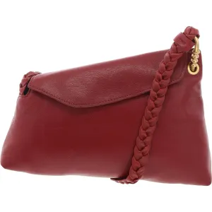 Blaze Womens Braided Leather Shoulder Handbag