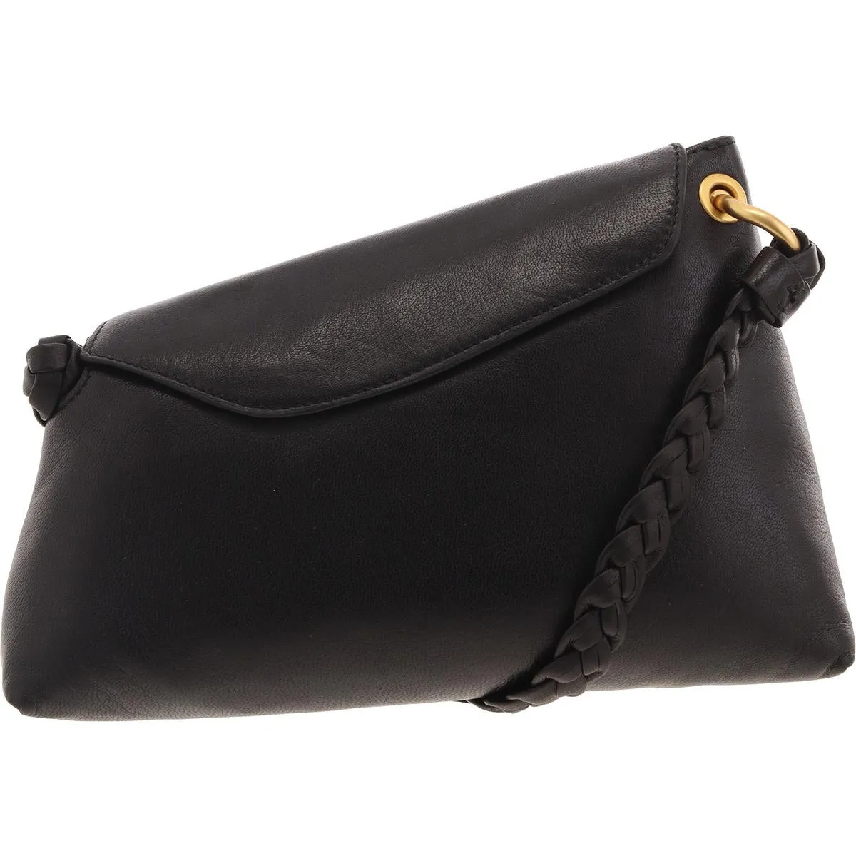 Blaze Womens Braided Leather Shoulder Handbag