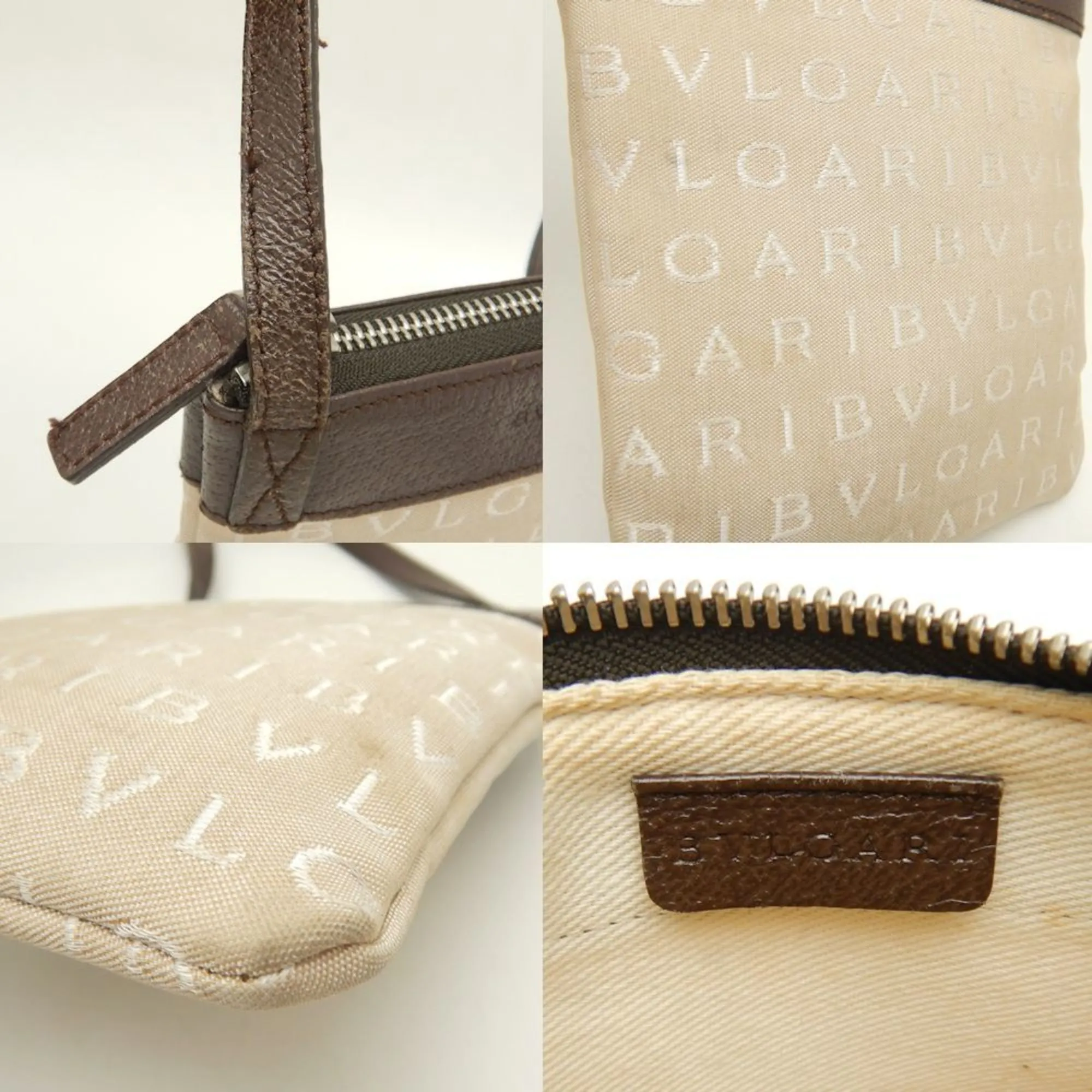 Bulgari Bvlgari Bvlgari Canvas Shoulder Bag (Pre-Owned)