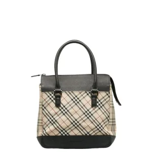 Burberry   Canvas Leather Handbag (Pre-Owned)