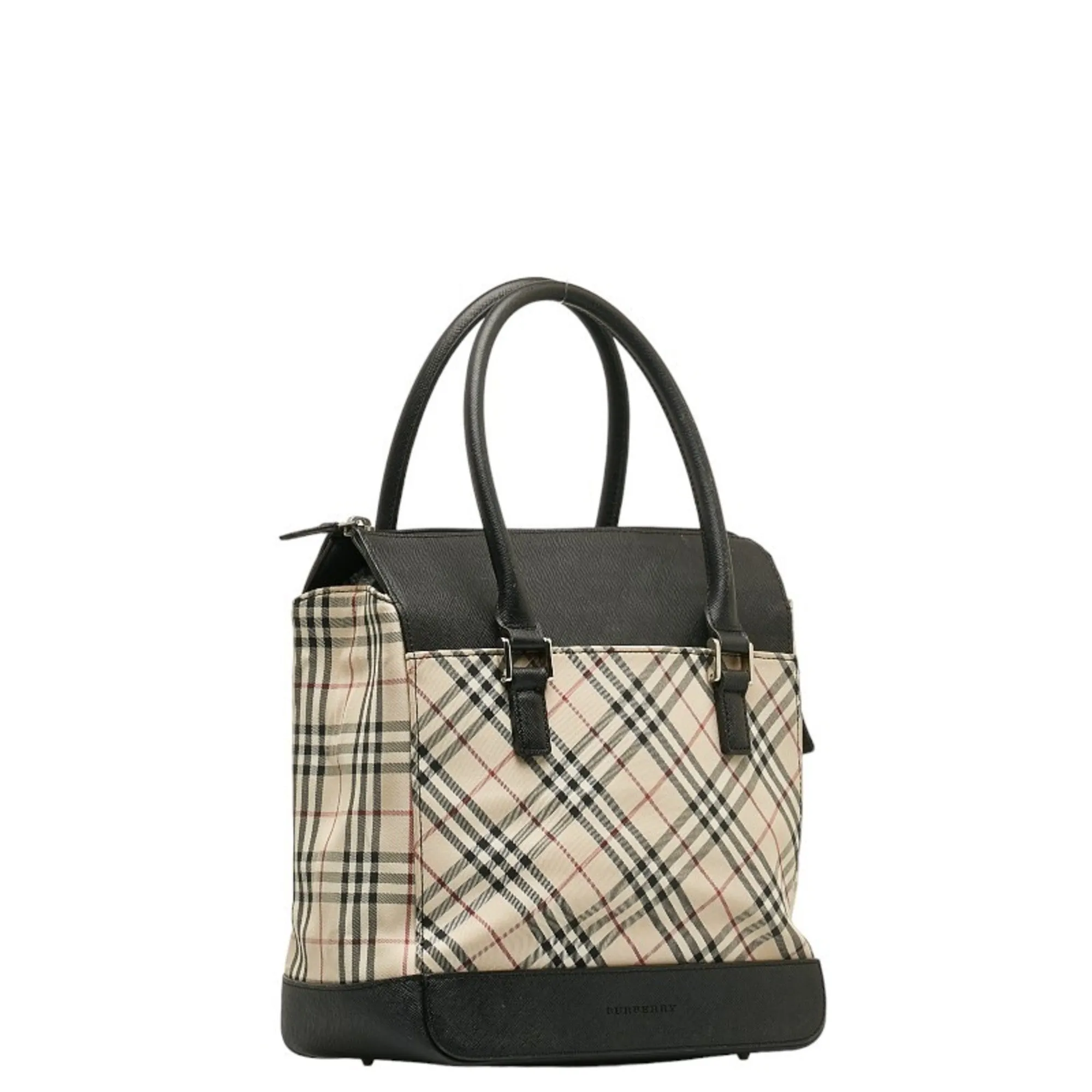 Burberry   Canvas Leather Handbag (Pre-Owned)