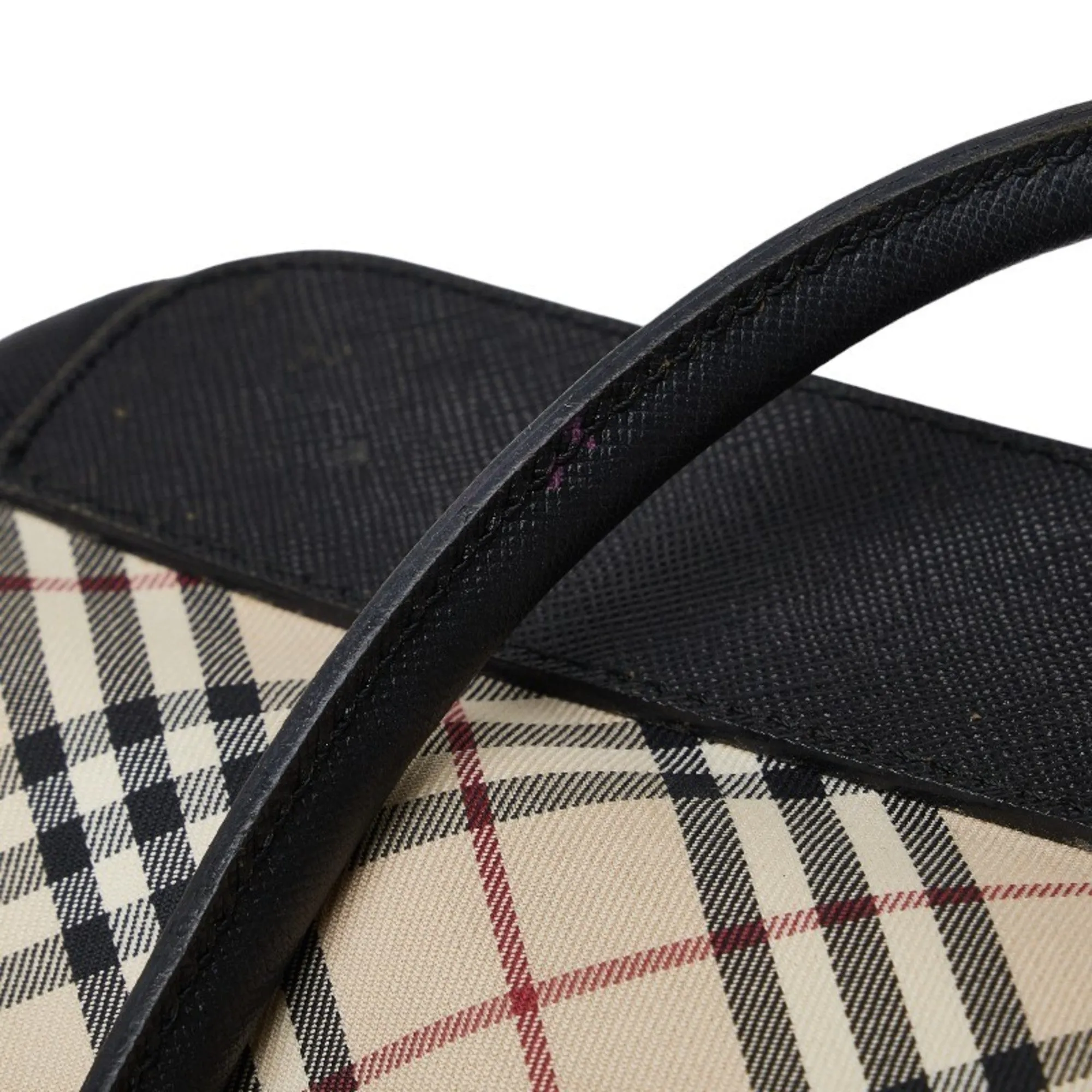 Burberry   Canvas Leather Handbag (Pre-Owned)