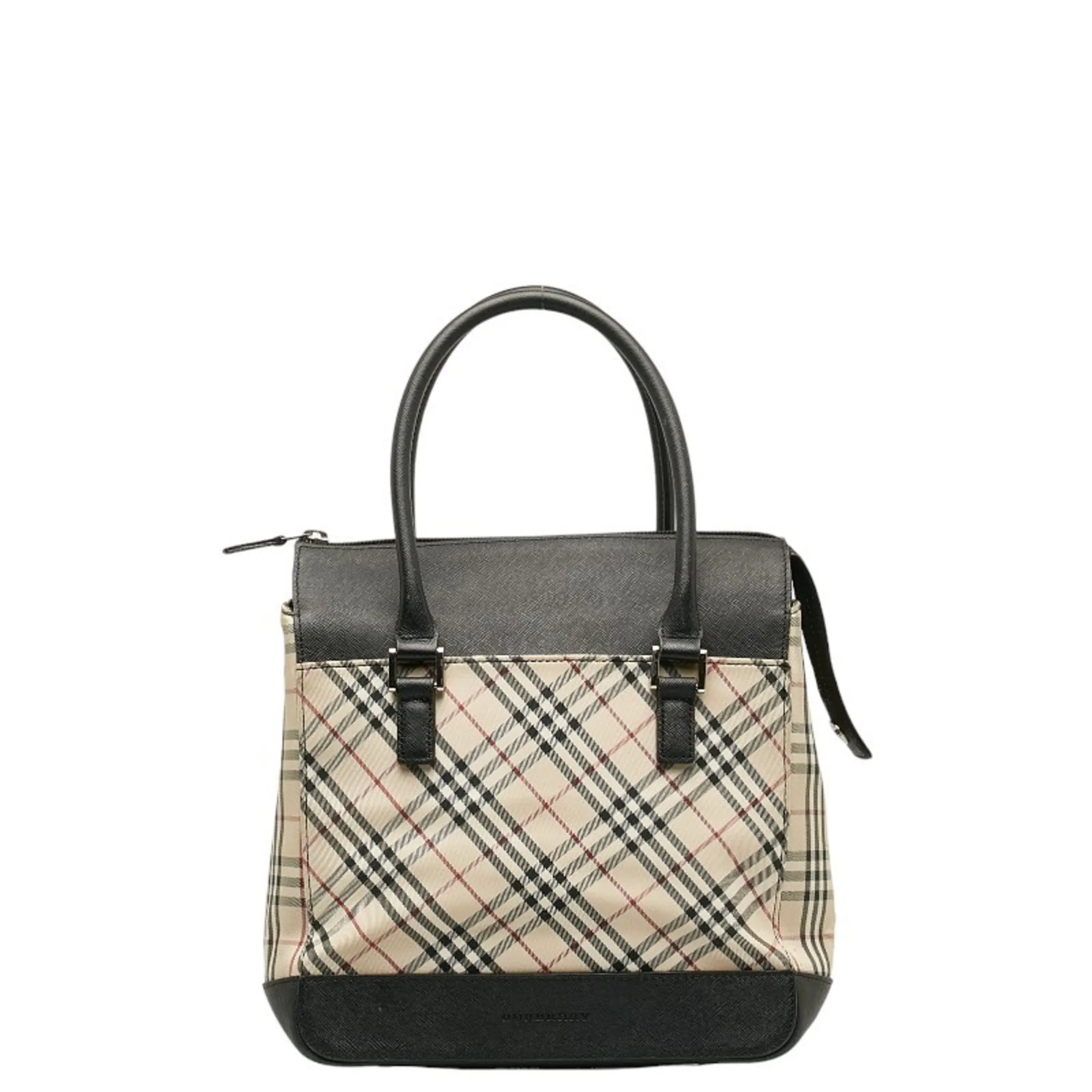Burberry   Canvas Leather Handbag (Pre-Owned)