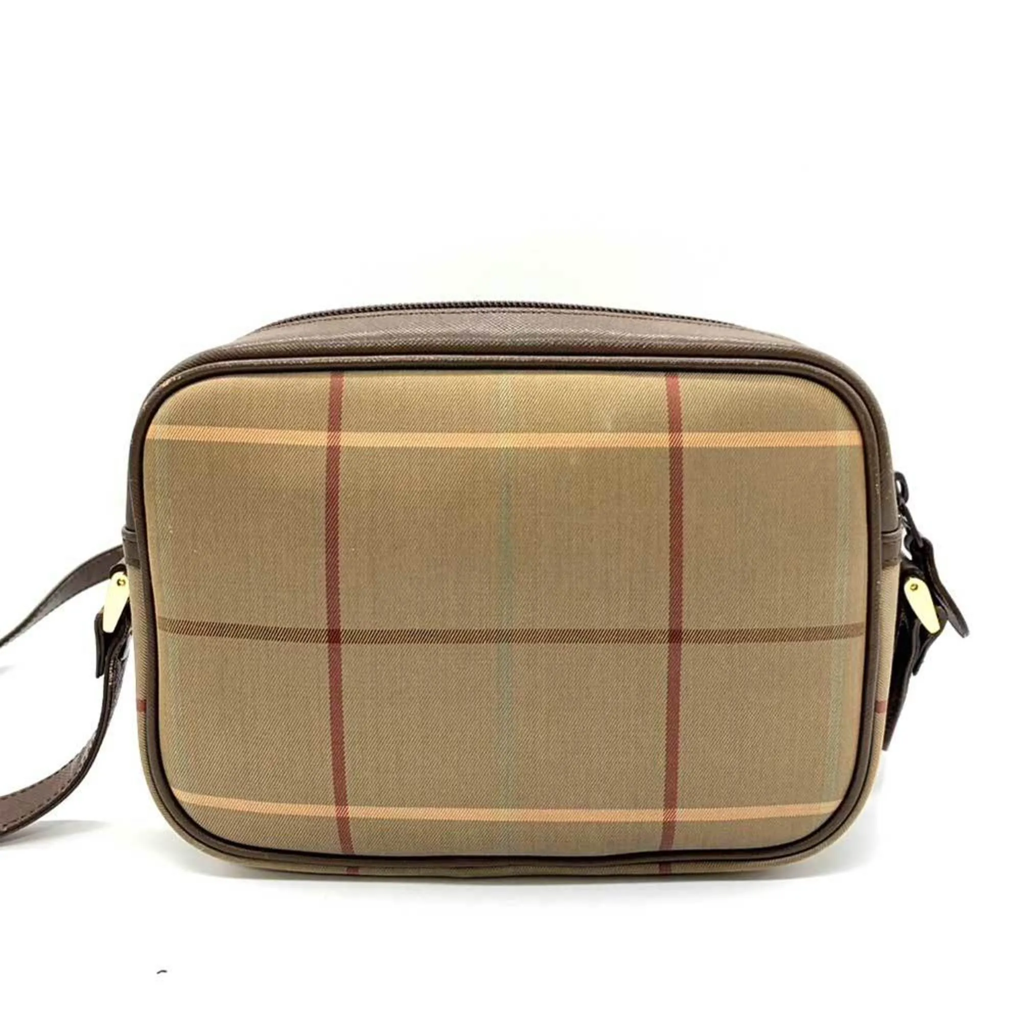 Burberry Canvas Shoulder Bag (Pre-Owned)