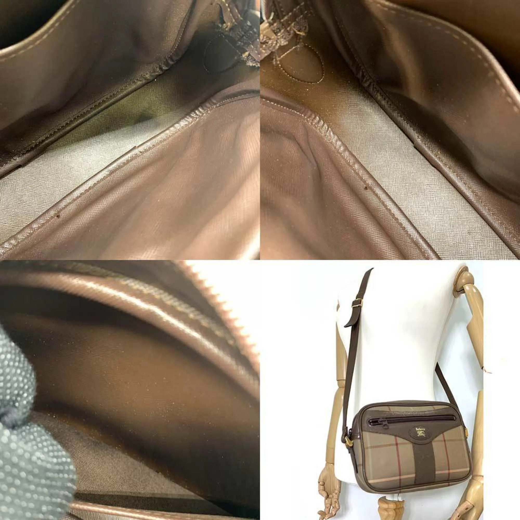 Burberry Canvas Shoulder Bag (Pre-Owned)