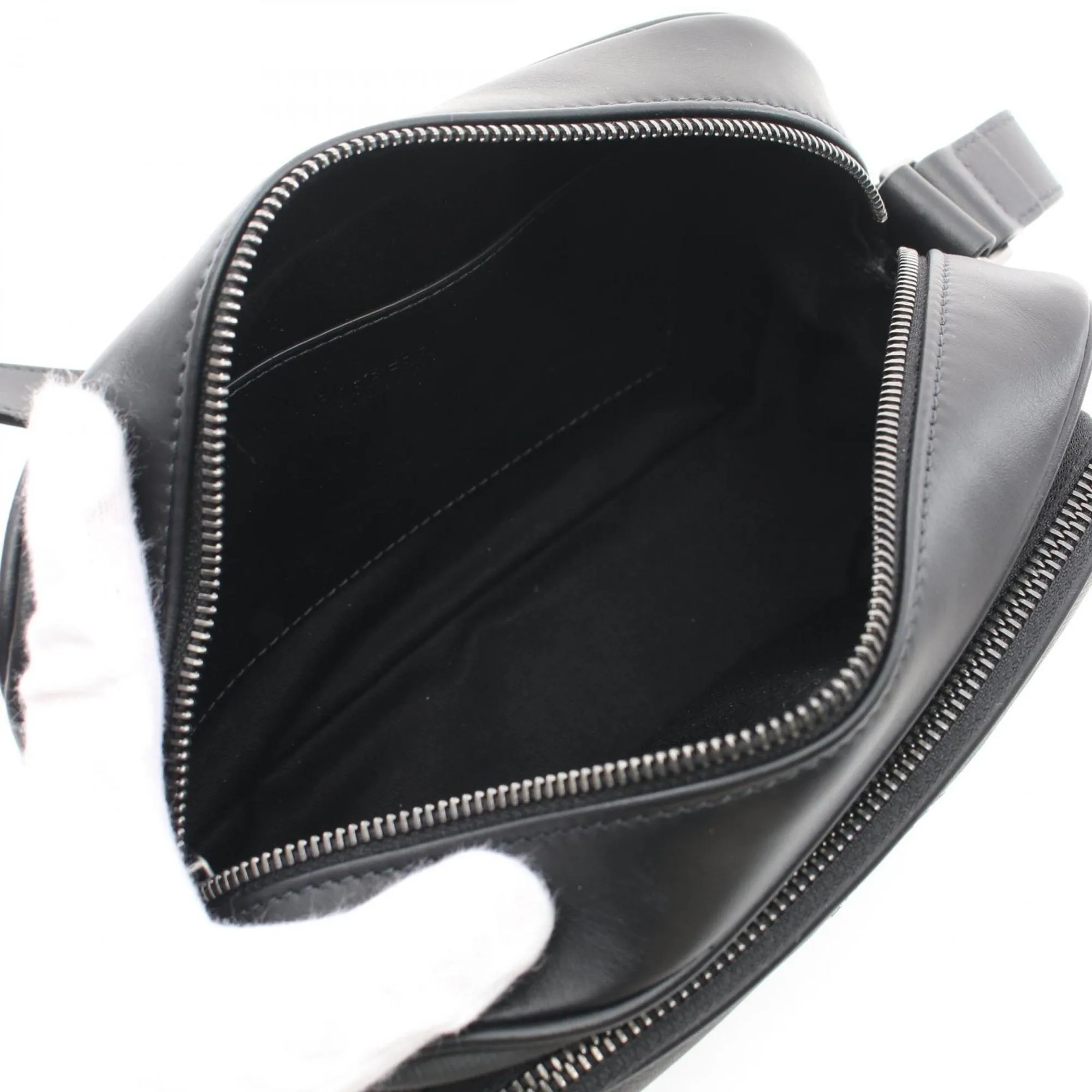 Burberry   Coated Canvas Leather Shoulder Bag (Pre-Owned)