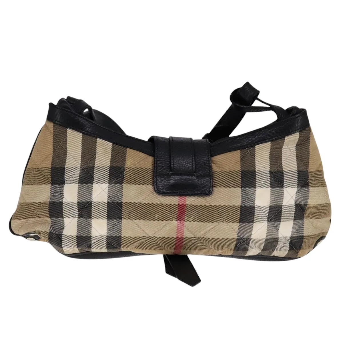 Burberry House Check Canvas Shoulder Bag (Pre-Owned)