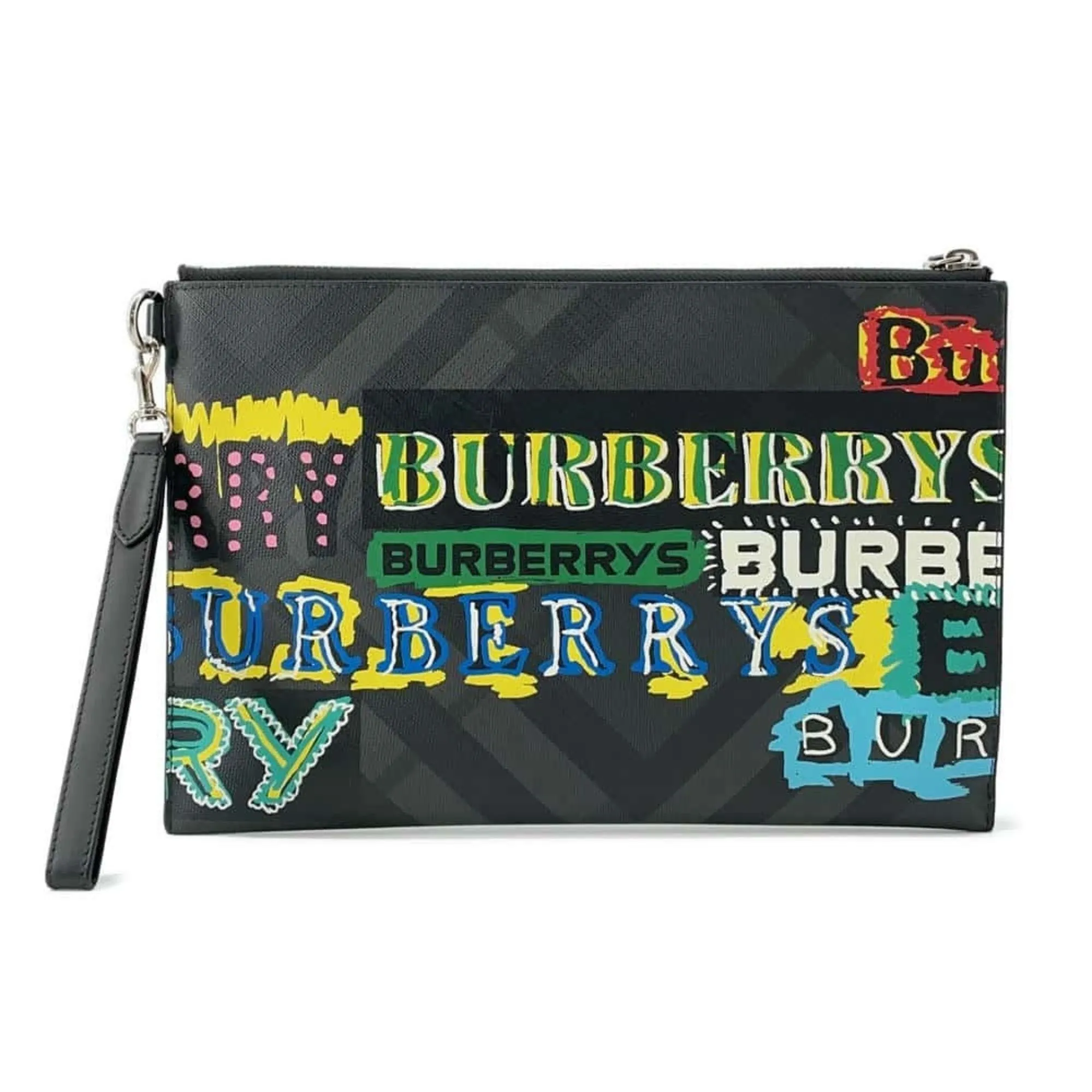 Burberry  Leather Clutch Bag (Pre-Owned)