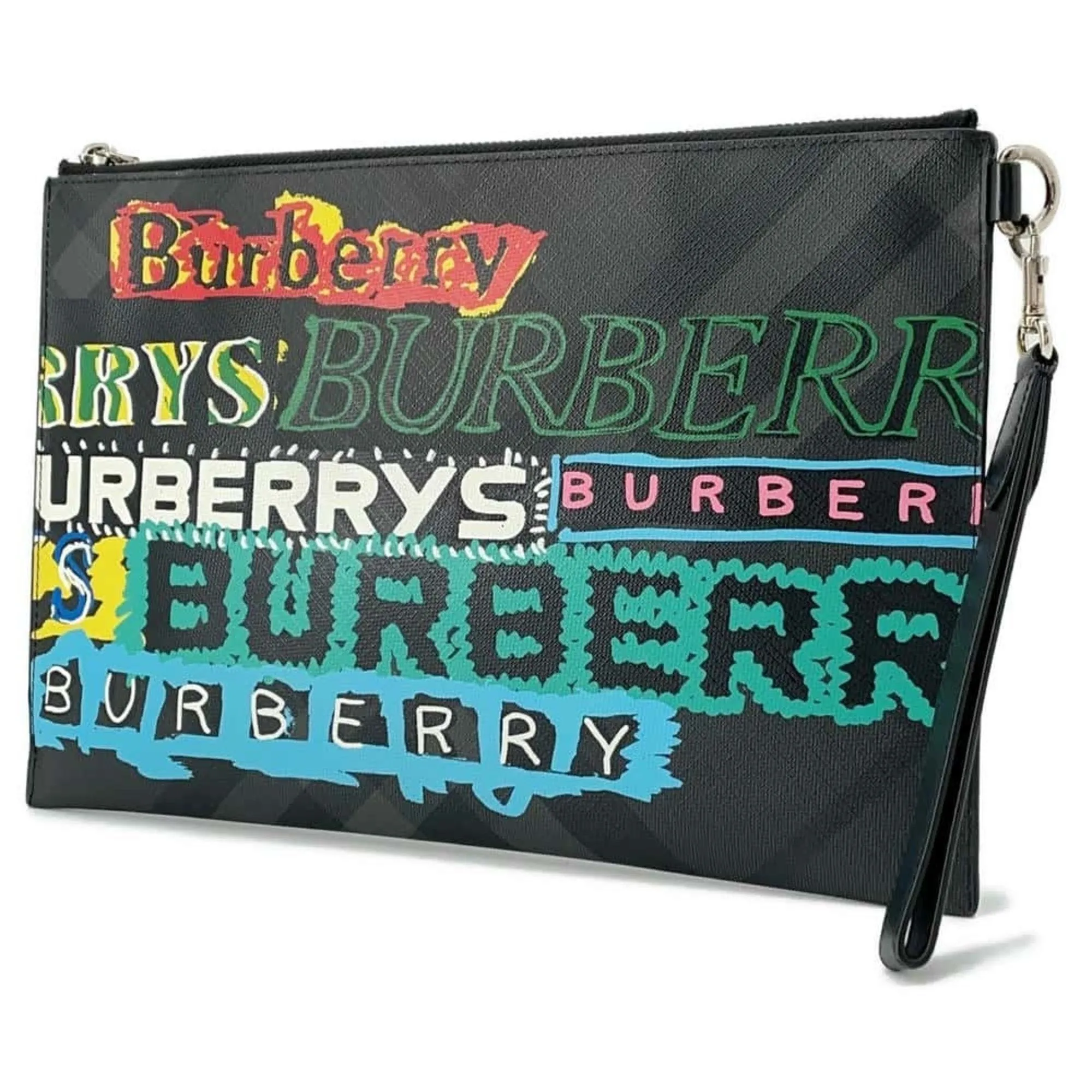 Burberry  Leather Clutch Bag (Pre-Owned)