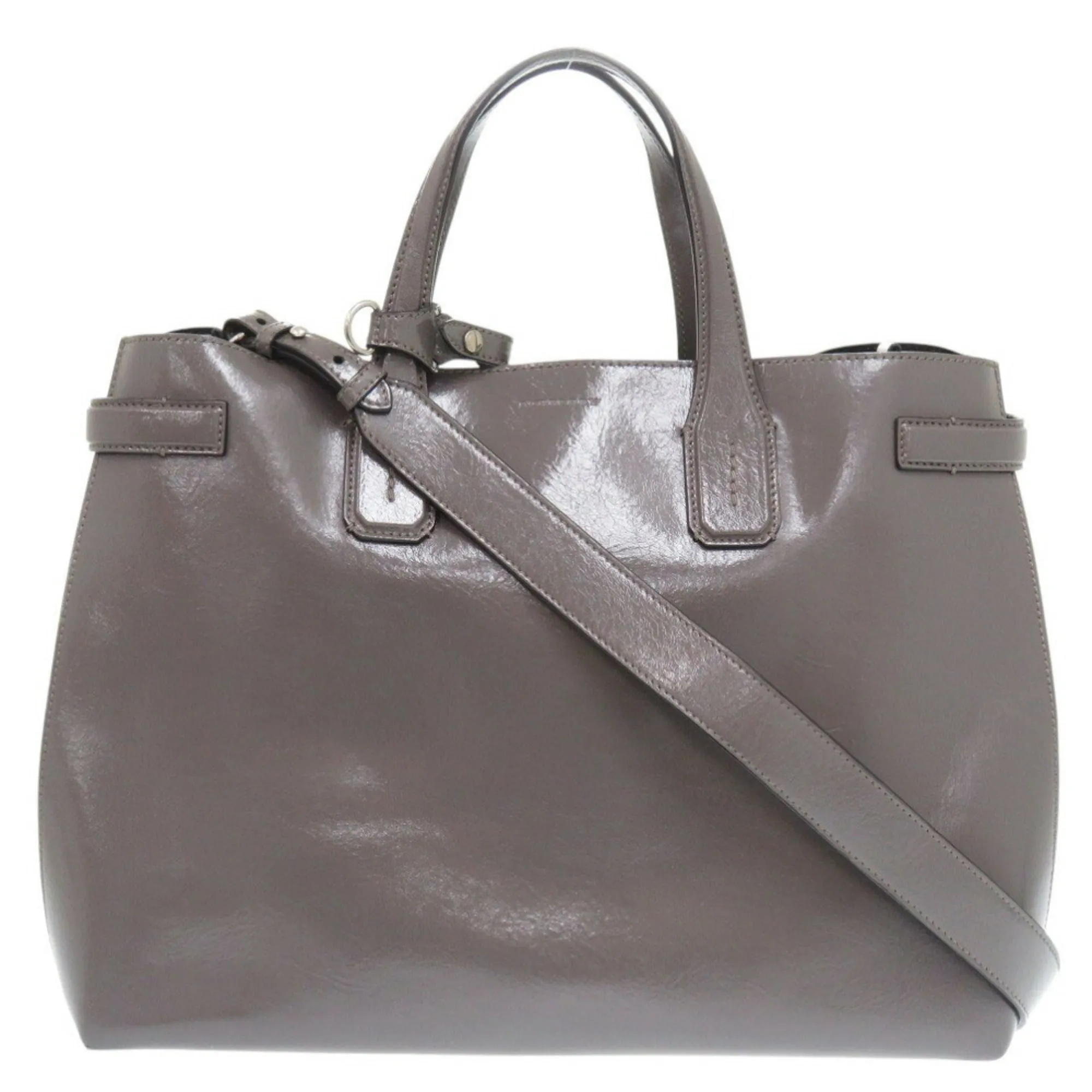 Burberry  Leather Shoulder Bag (Pre-Owned)