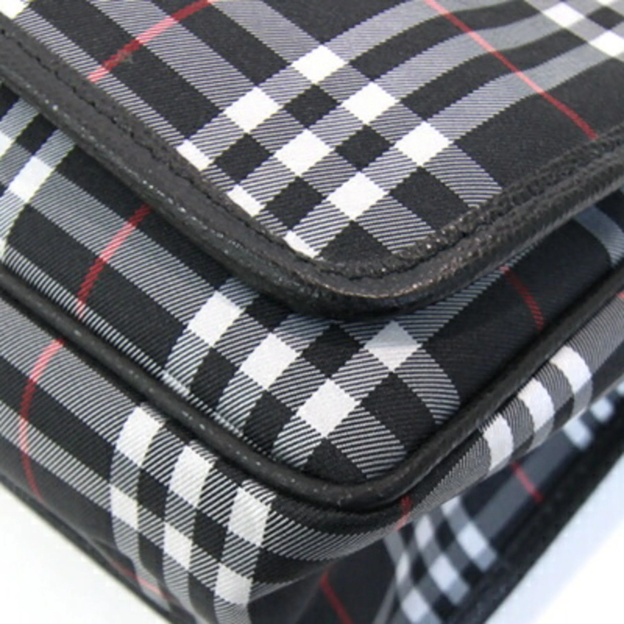 Burberry Nova Check Canvas Shoulder Bag (Pre-Owned)