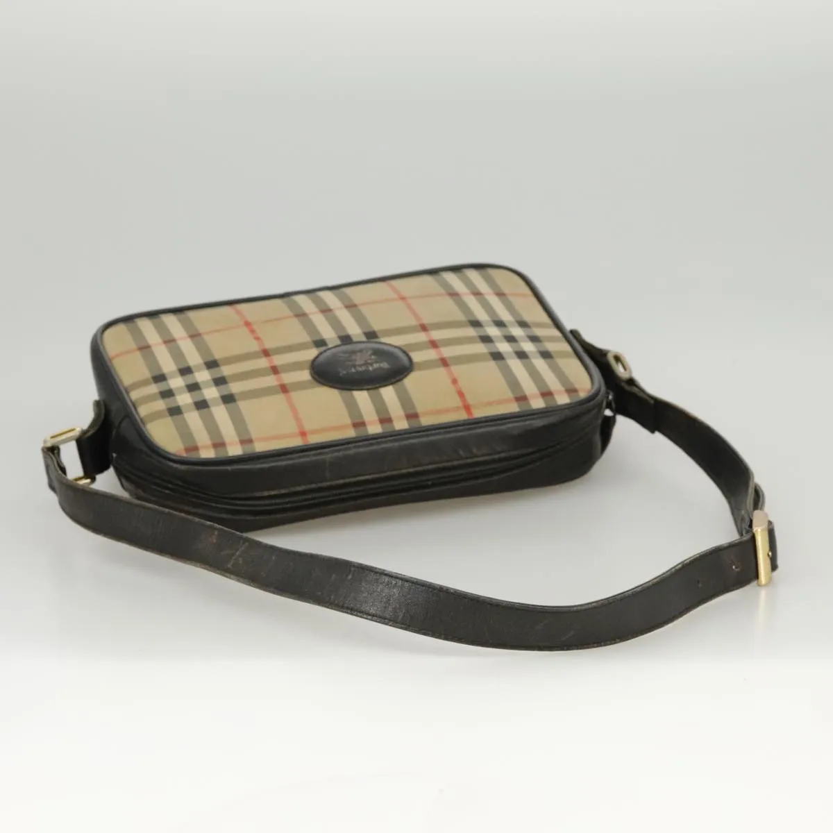 Burberry Nova Check  Canvas Shoulder Bag (Pre-Owned)