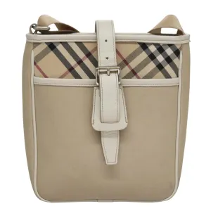 Burberry Nova Check Canvas Shoulder Bag (Pre-Owned)