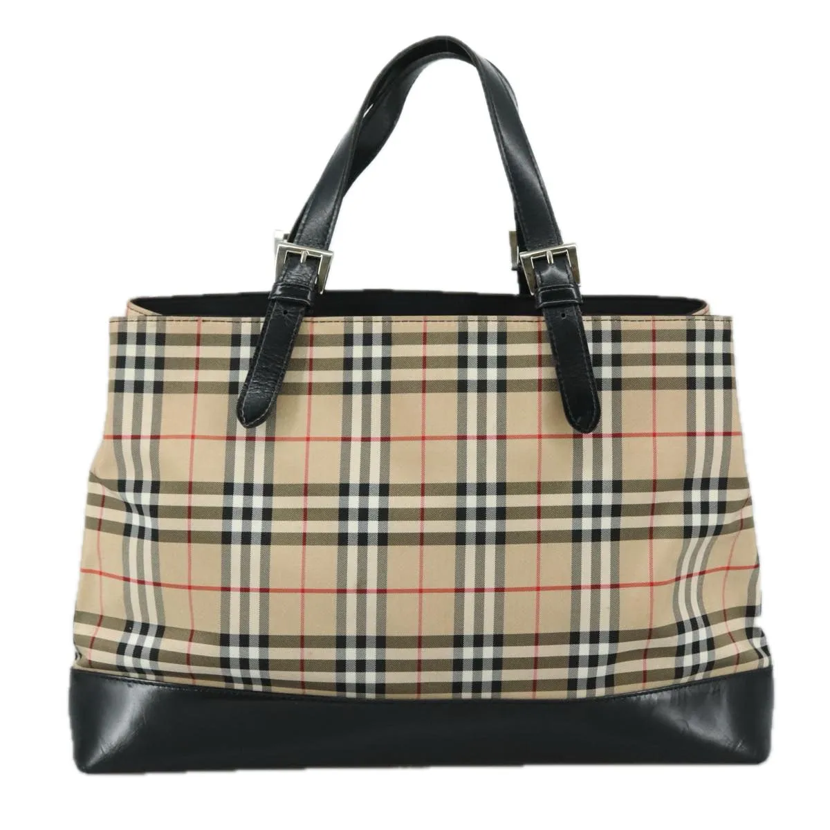 Burberry Nova Check Canvas Shoulder Bag (Pre-Owned)