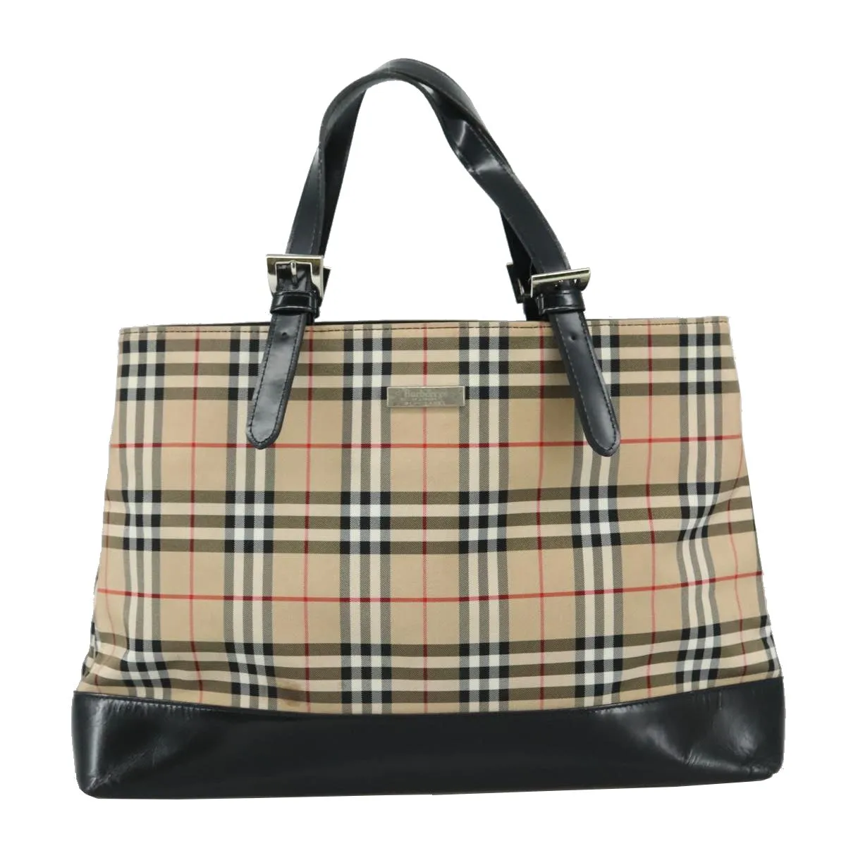 Burberry Nova Check Canvas Shoulder Bag (Pre-Owned)