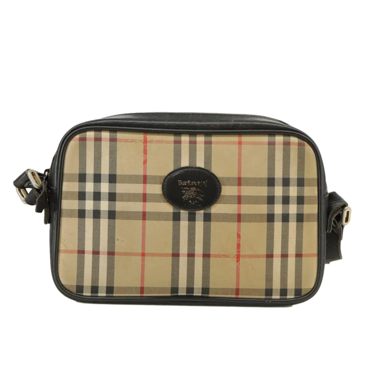 Burberry Nova Check  Canvas Shoulder Bag (Pre-Owned)