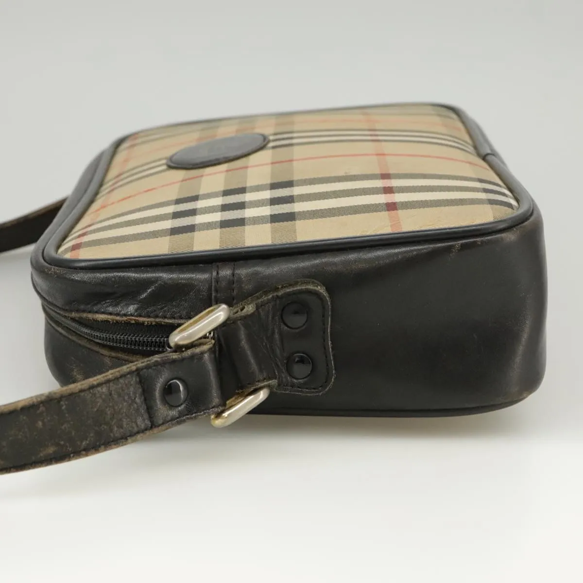 Burberry Nova Check  Canvas Shoulder Bag (Pre-Owned)