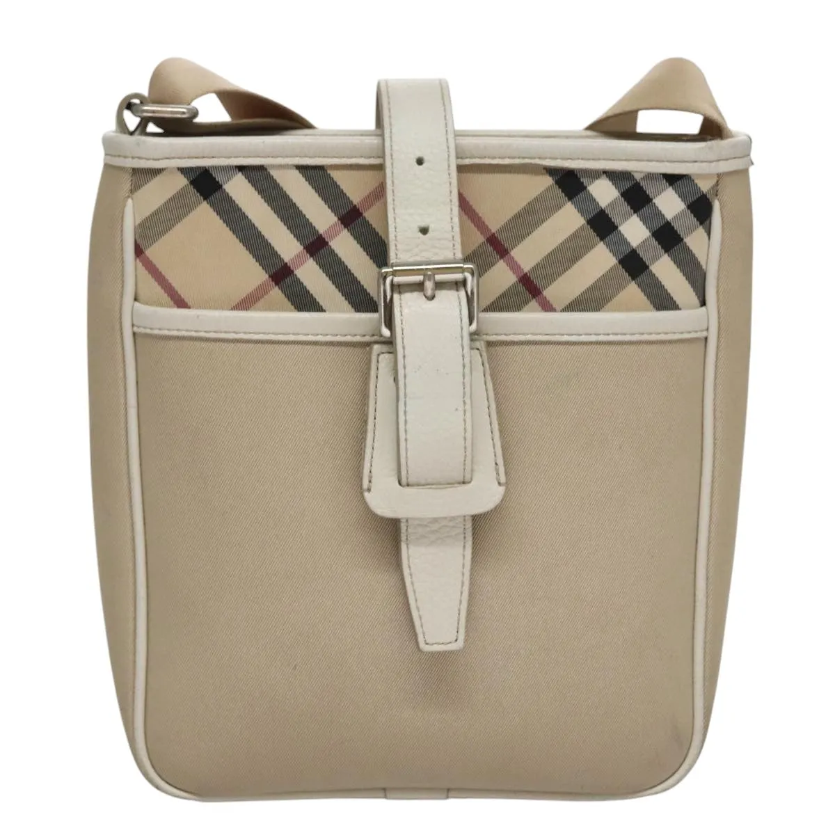 Burberry Nova Check Canvas Shoulder Bag (Pre-Owned)