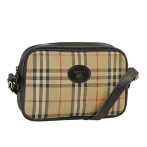 Burberry Nova Check  Canvas Shoulder Bag (Pre-Owned)