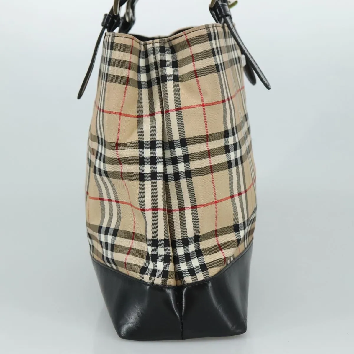 Burberry Nova Check Canvas Shoulder Bag (Pre-Owned)