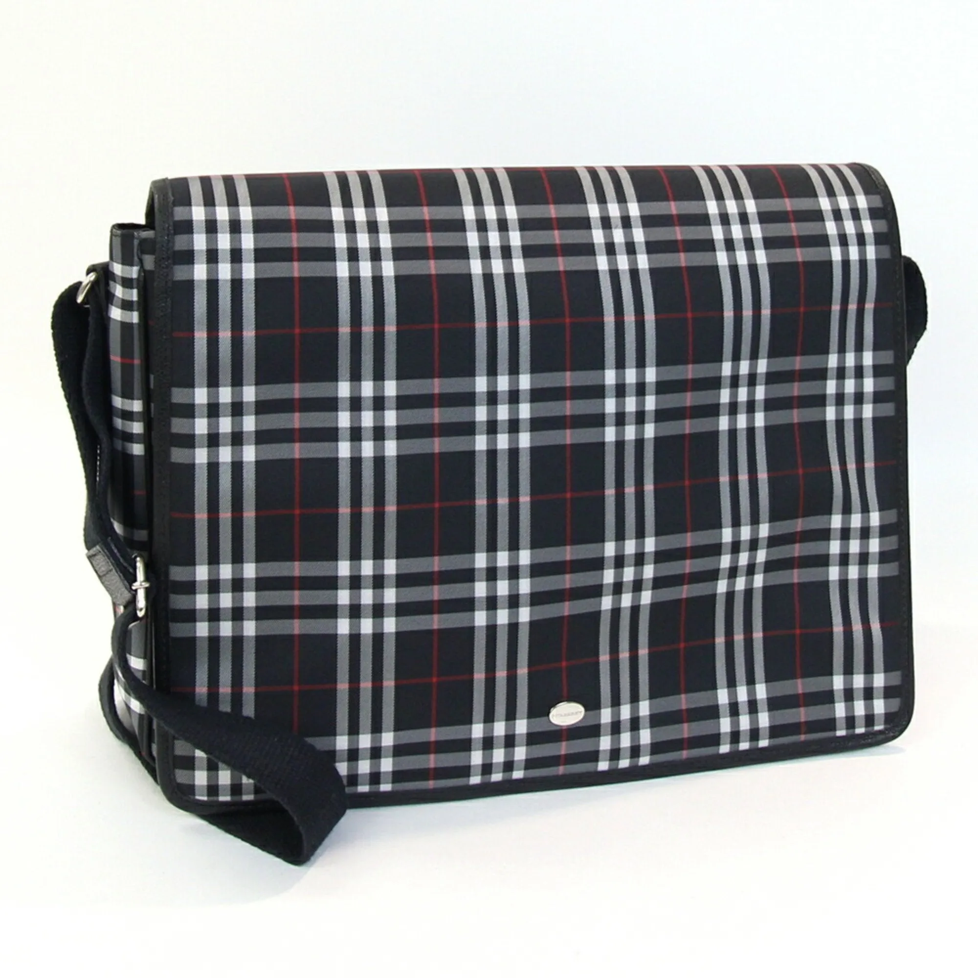 Burberry Nova Check Canvas Shoulder Bag (Pre-Owned)