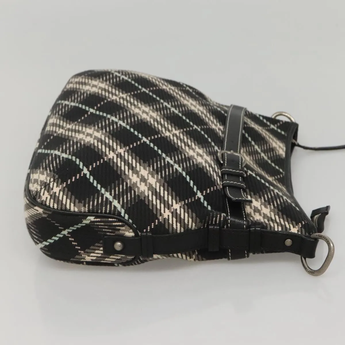 Burberry Nova Check Wool Shoulder Bag (Pre-Owned)