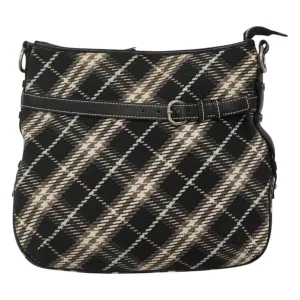 Burberry Nova Check Wool Shoulder Bag (Pre-Owned)
