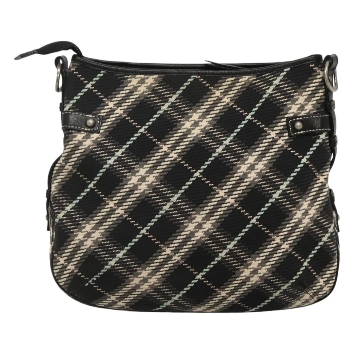 Burberry Nova Check Wool Shoulder Bag (Pre-Owned)