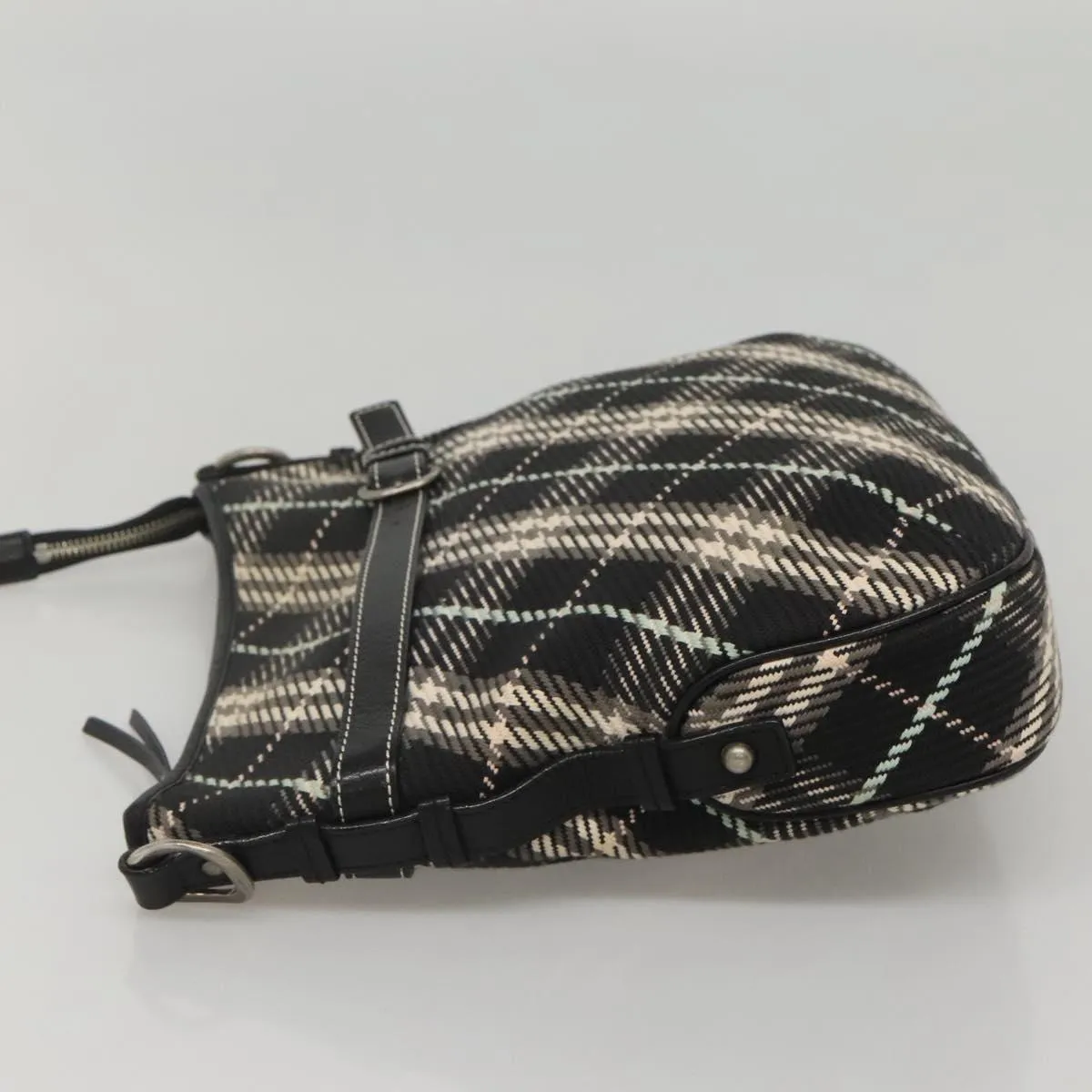 Burberry Nova Check Wool Shoulder Bag (Pre-Owned)