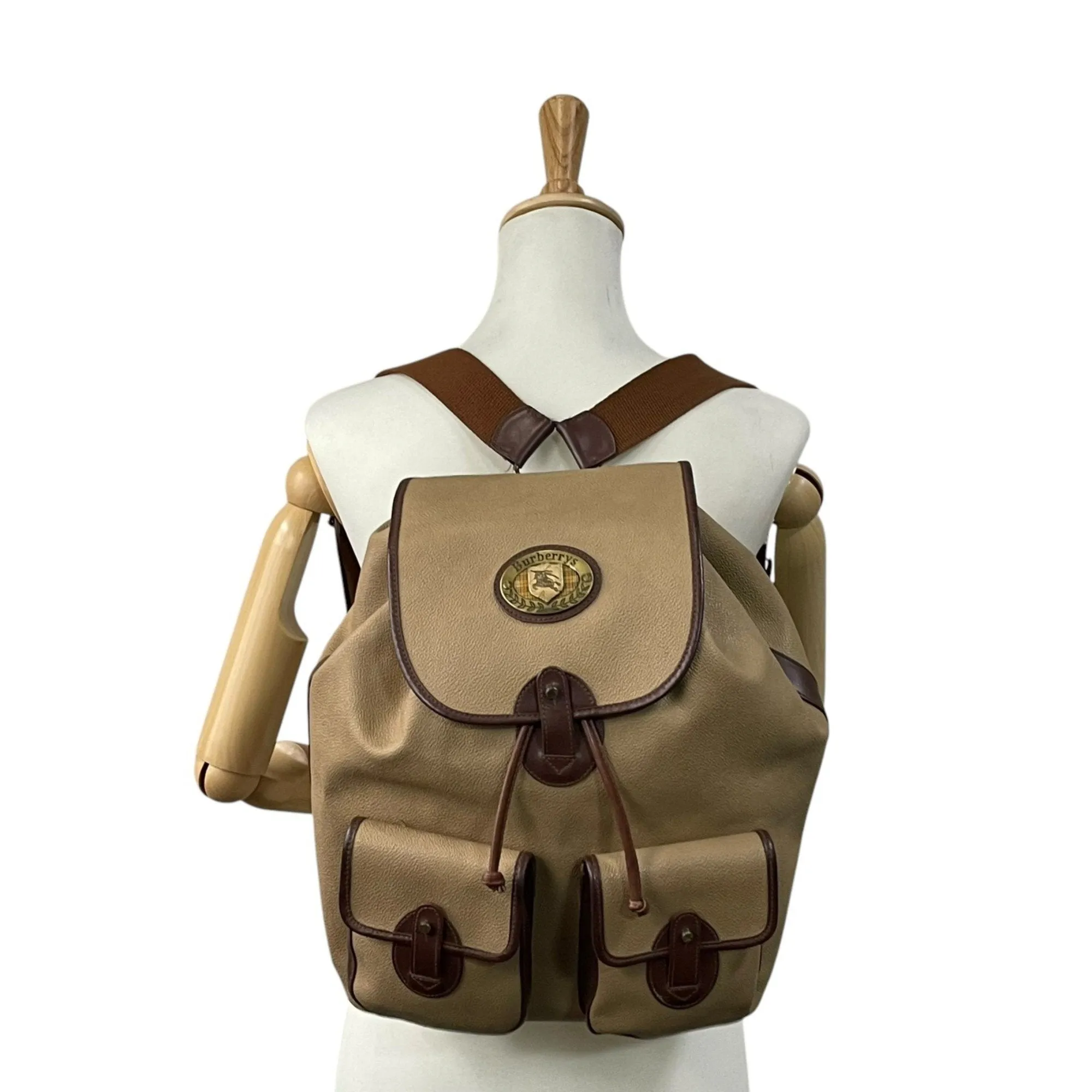 Burberry Pvc Leather Backpack (Pre-Owned)