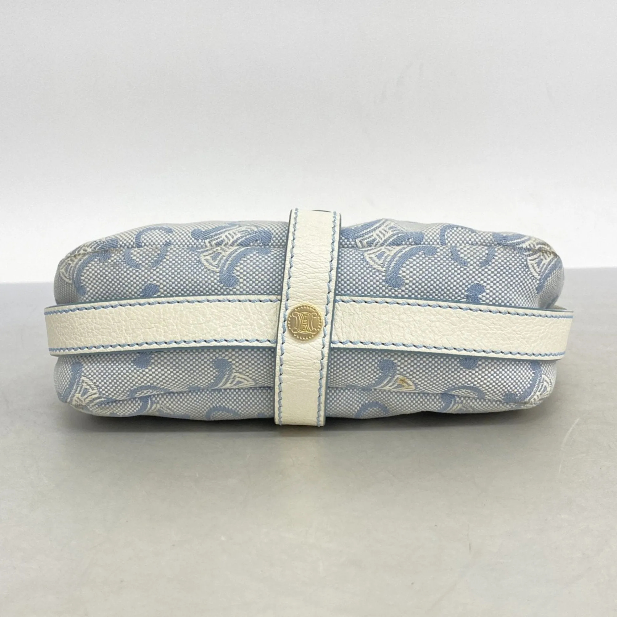 Celine blue Canvas Shoulder Bag (Pre-Owned)