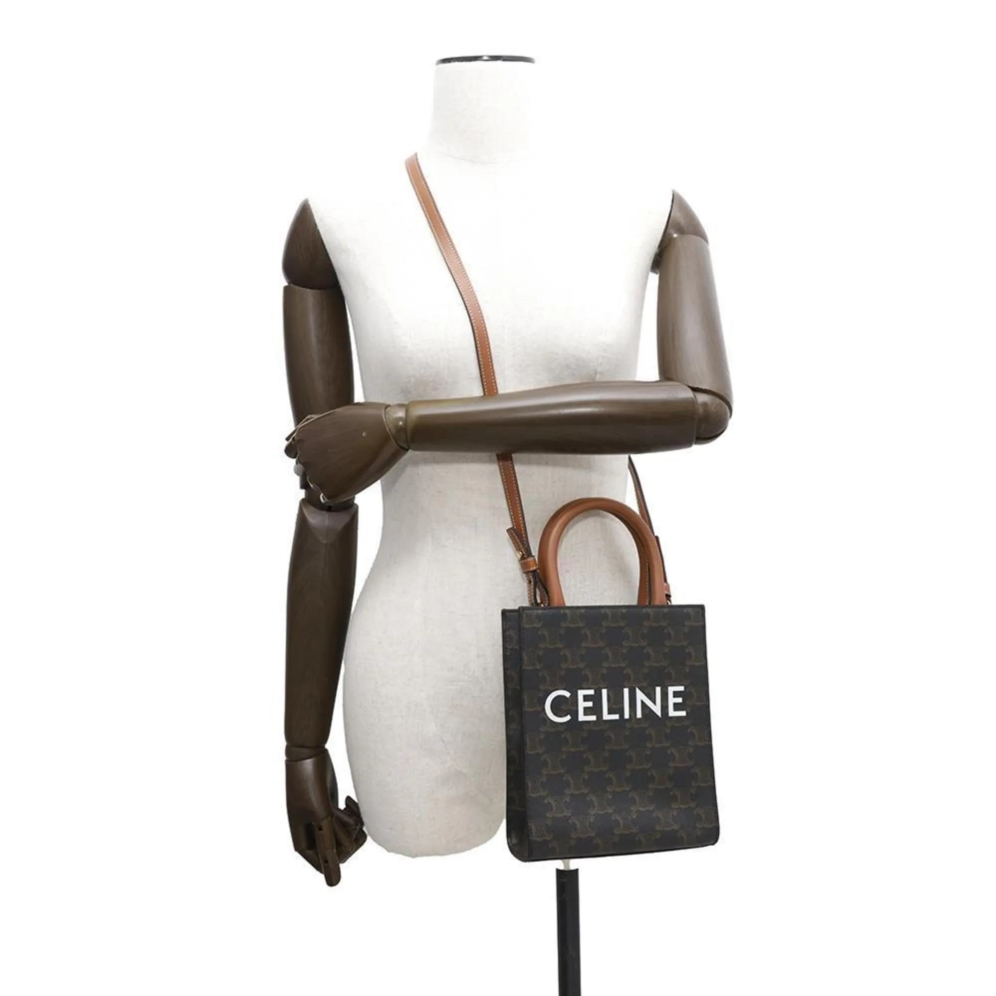 Celine Cabas Pvc Leather Handbag Shoulder Bag (Pre-Owned)
