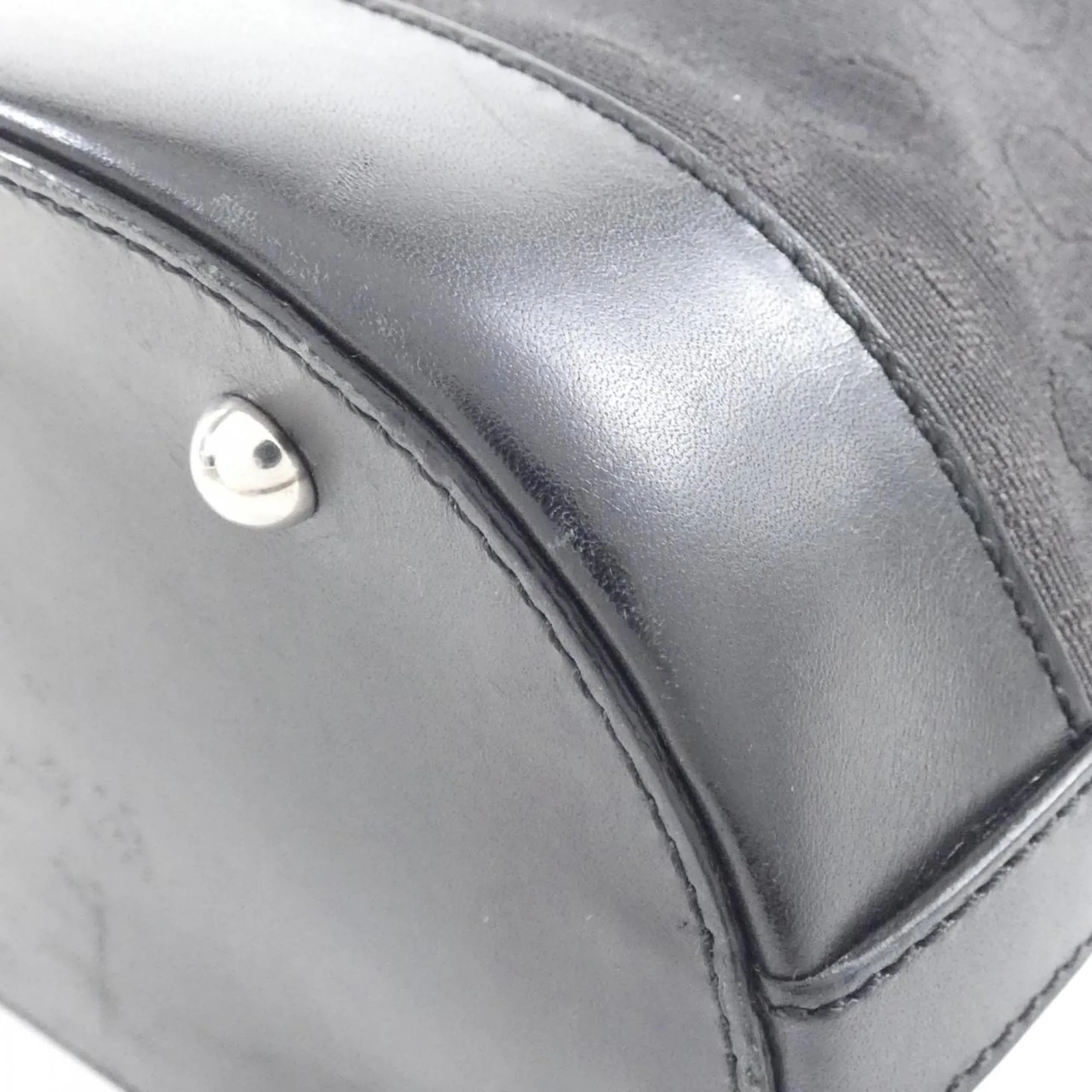 Celine Canvas Leather Shoulder Bag (Pre-Owned)