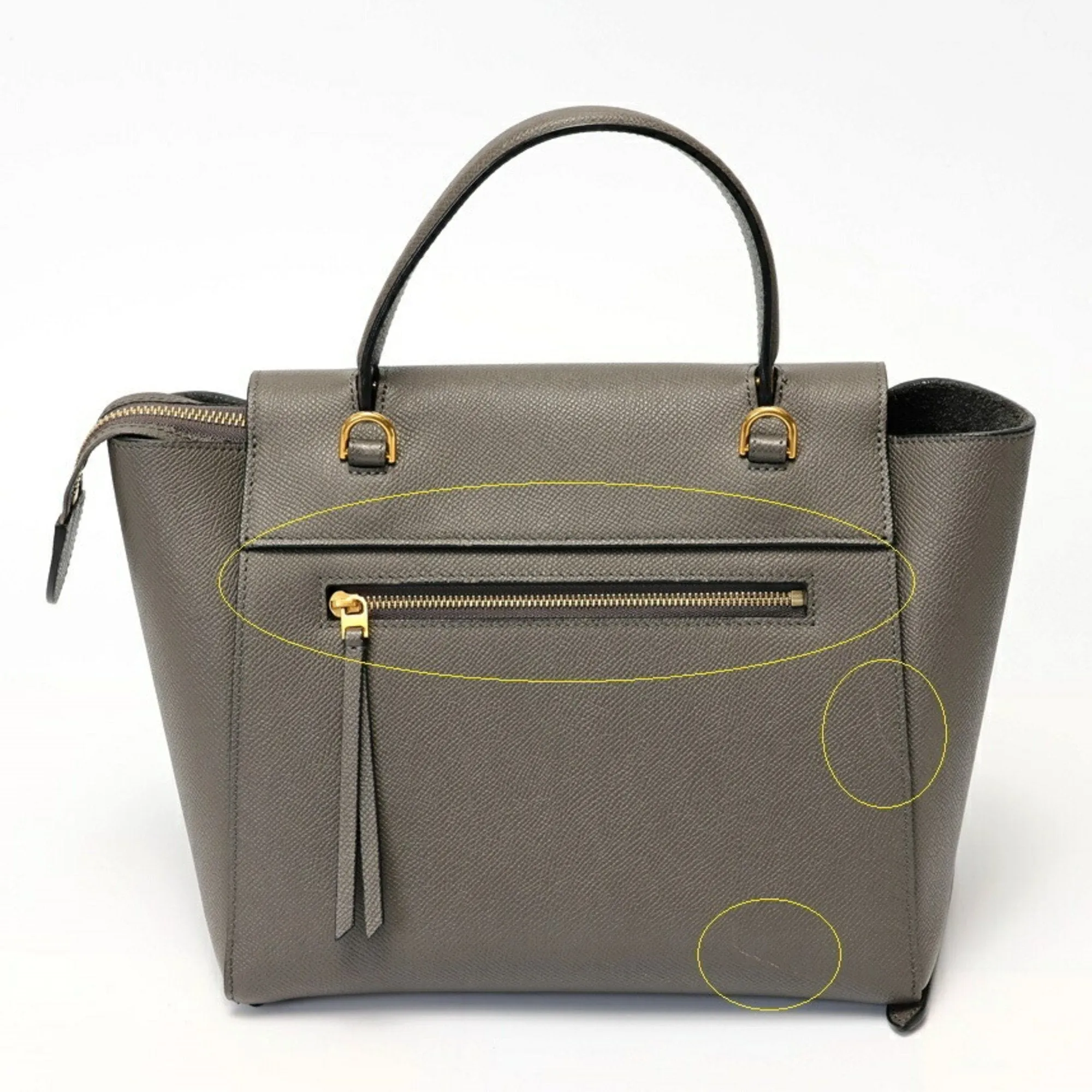 Celine Leather Handbag Shoulder Bag (Pre-Owned)