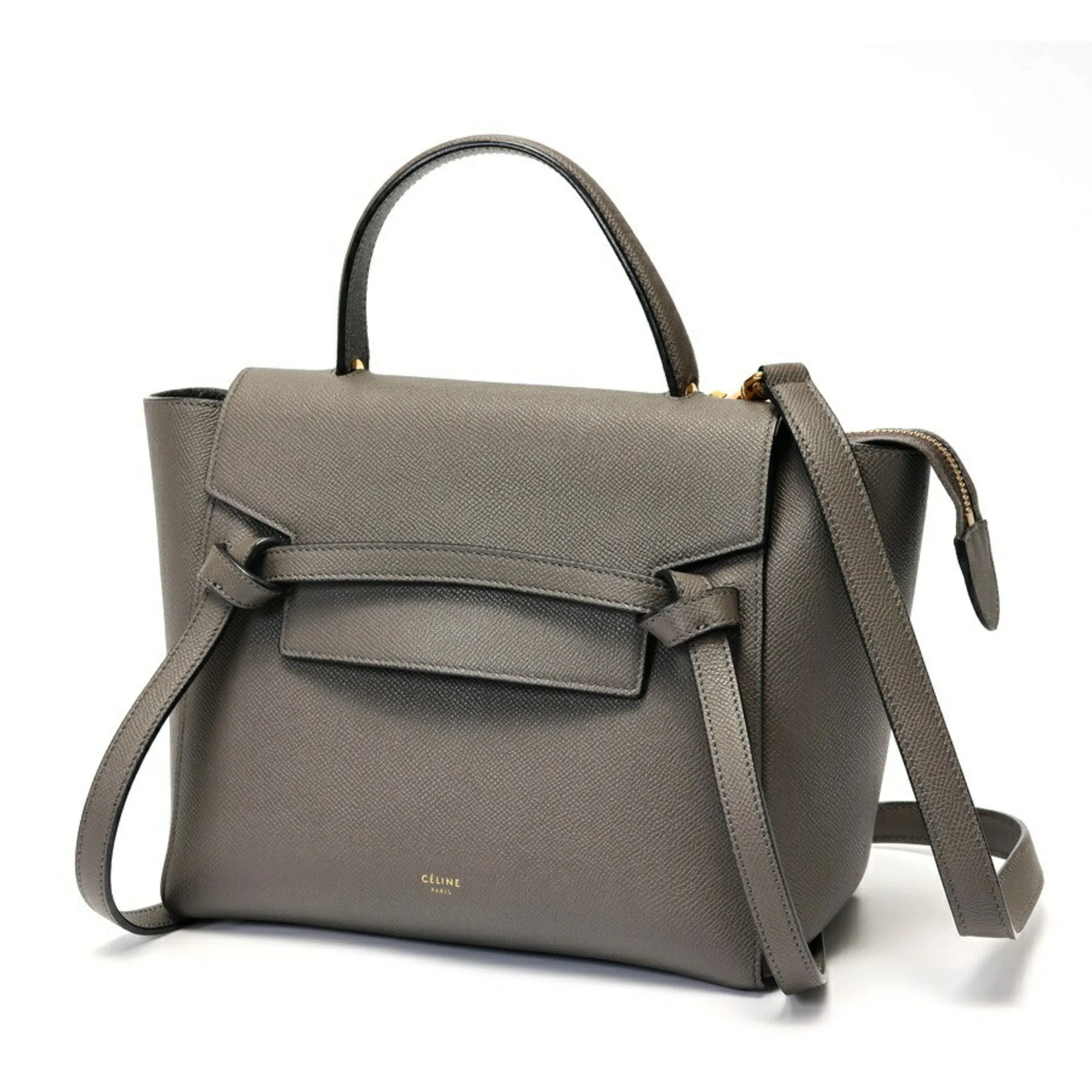 Celine Leather Handbag Shoulder Bag (Pre-Owned)