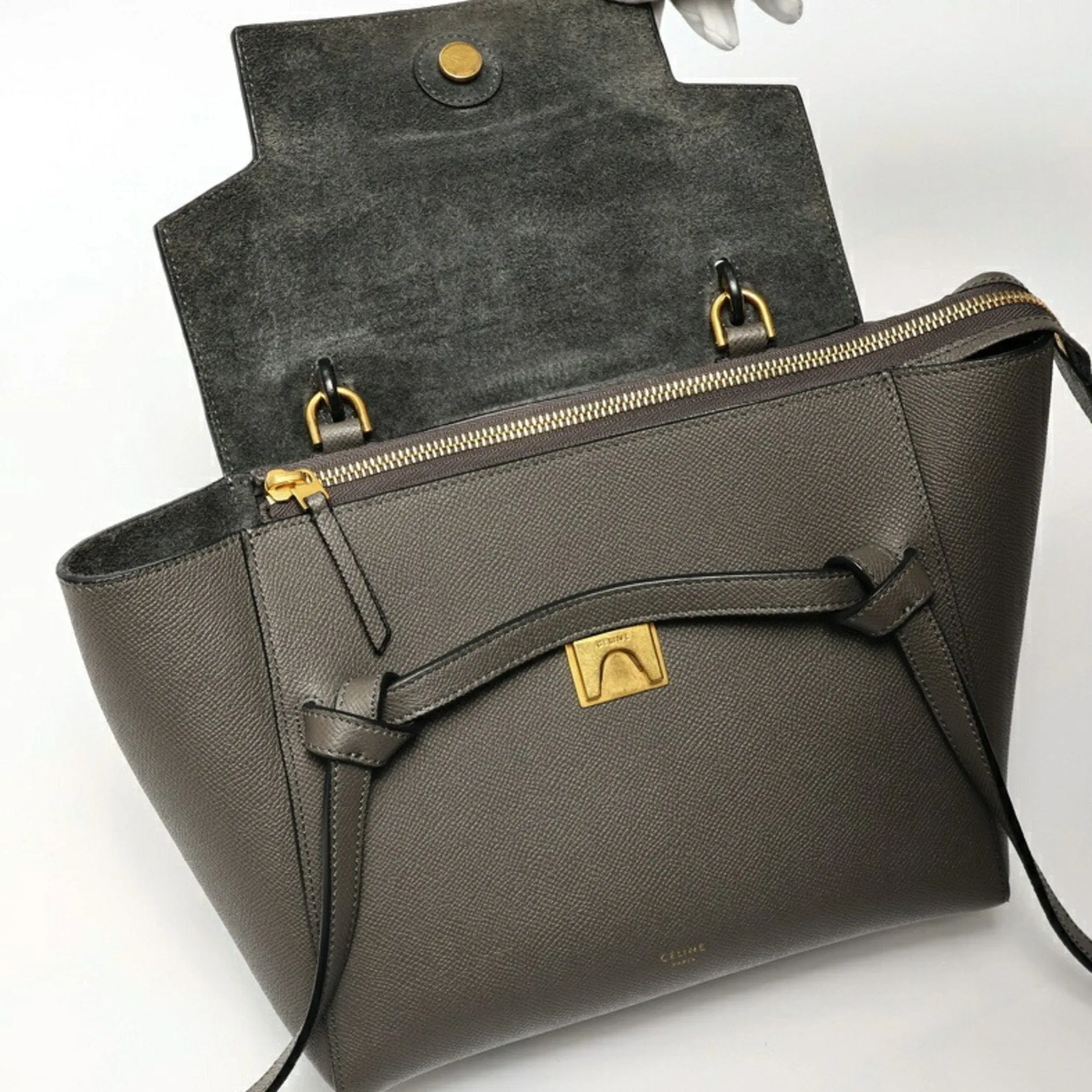 Celine Leather Handbag Shoulder Bag (Pre-Owned)