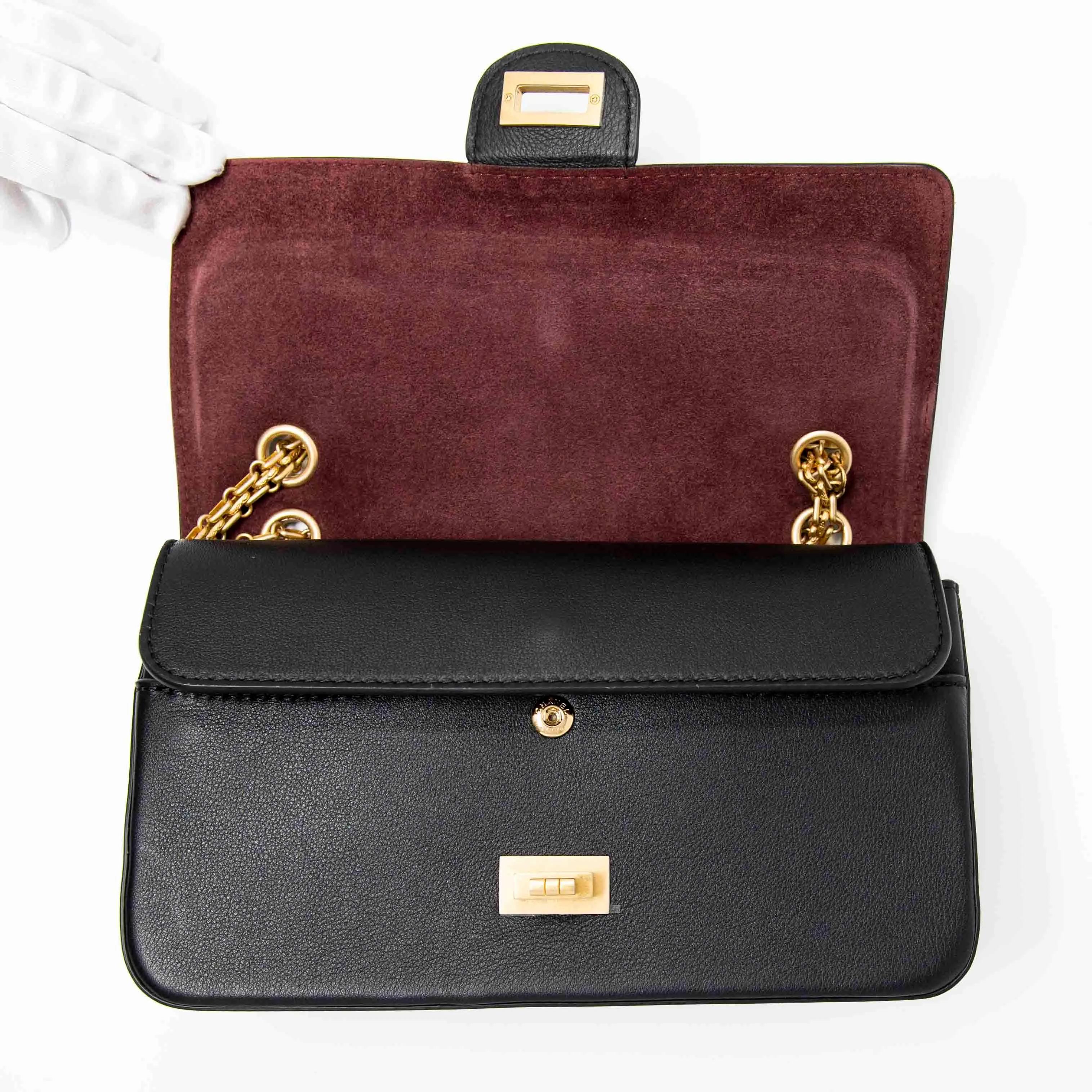 Chanel Black Medallion 2.55 Reissue 225