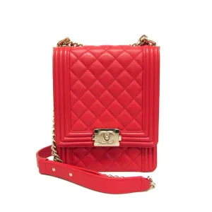 Chanel Boy Chanel Leather Shoulder Bag (Pre-Owned)