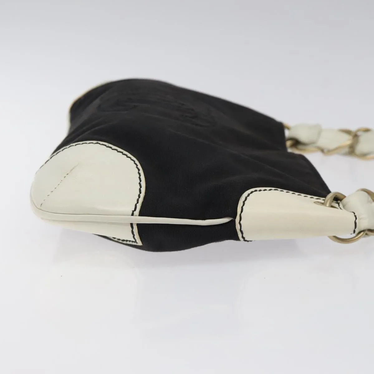 Chanel Coco Mark Canvas Shoulder Bag (Pre-Owned)