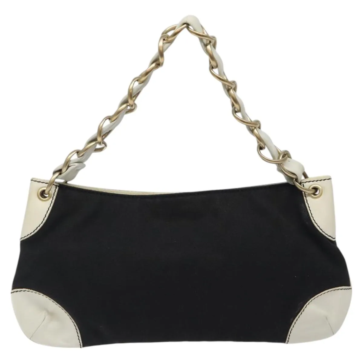 Chanel Coco Mark Canvas Shoulder Bag (Pre-Owned)