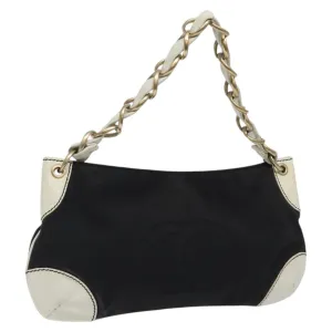 Chanel Coco Mark Canvas Shoulder Bag (Pre-Owned)