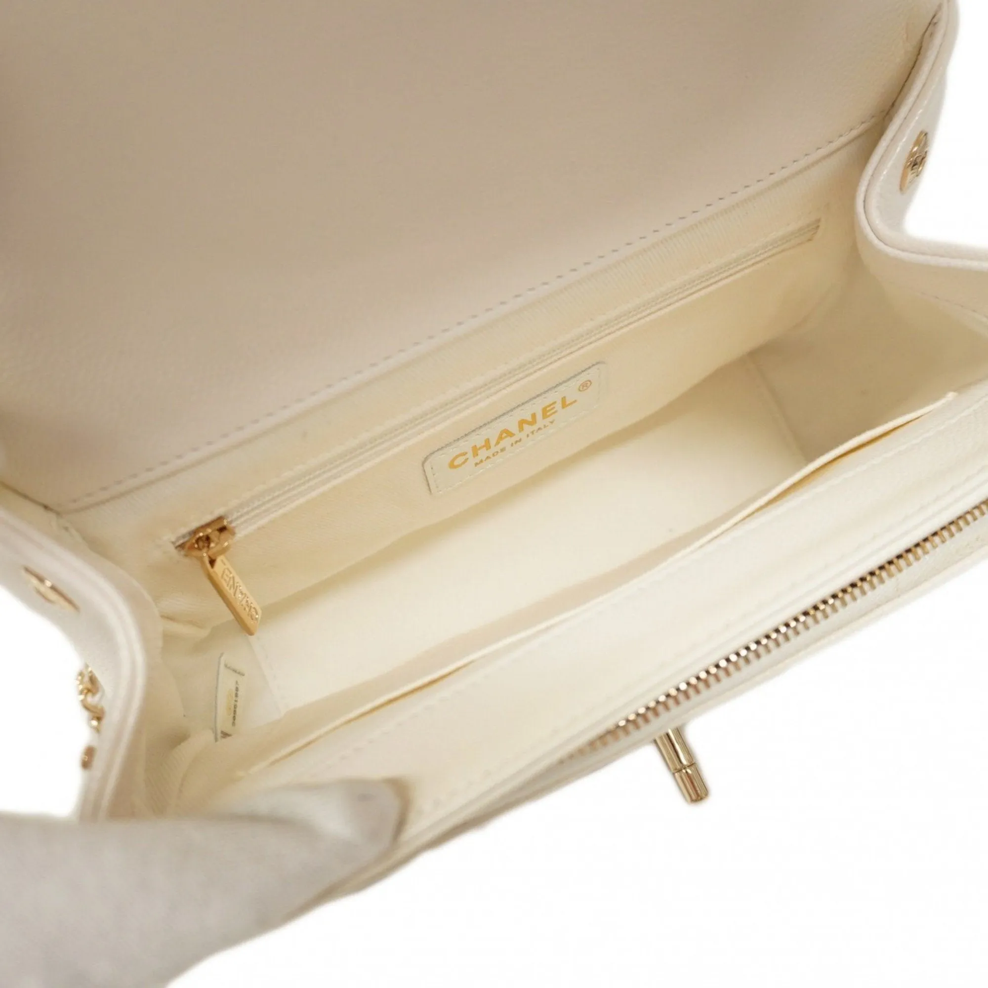Chanel Grained Calfskin Shoulder Bag (Pre-Owned)