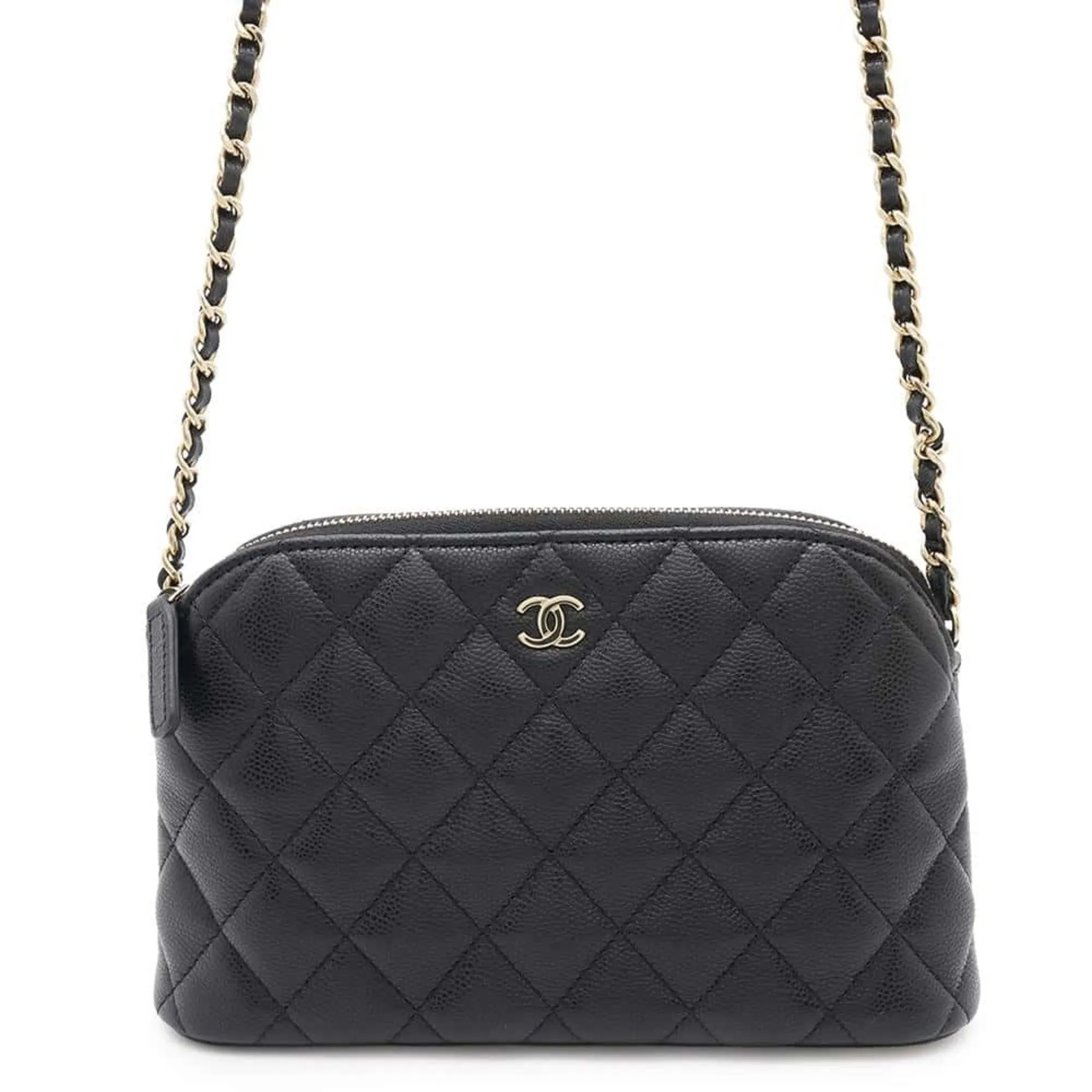 Chanel Grained Calfskin Shoulder Bag (Pre-Owned)