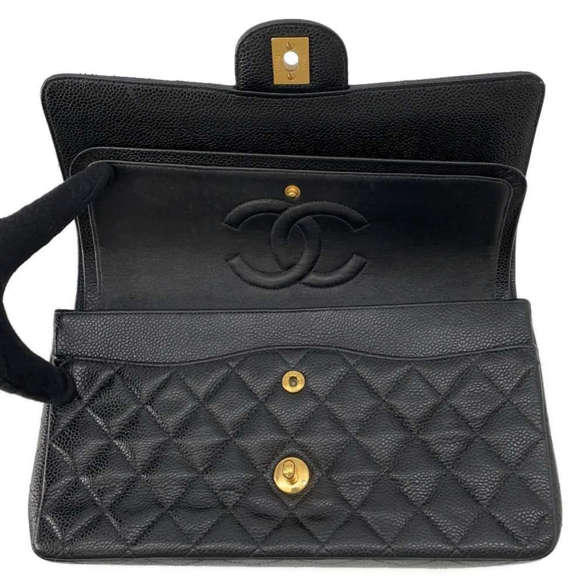 Chanel Grained Calfskin Shoulder Bag (Pre-Owned)