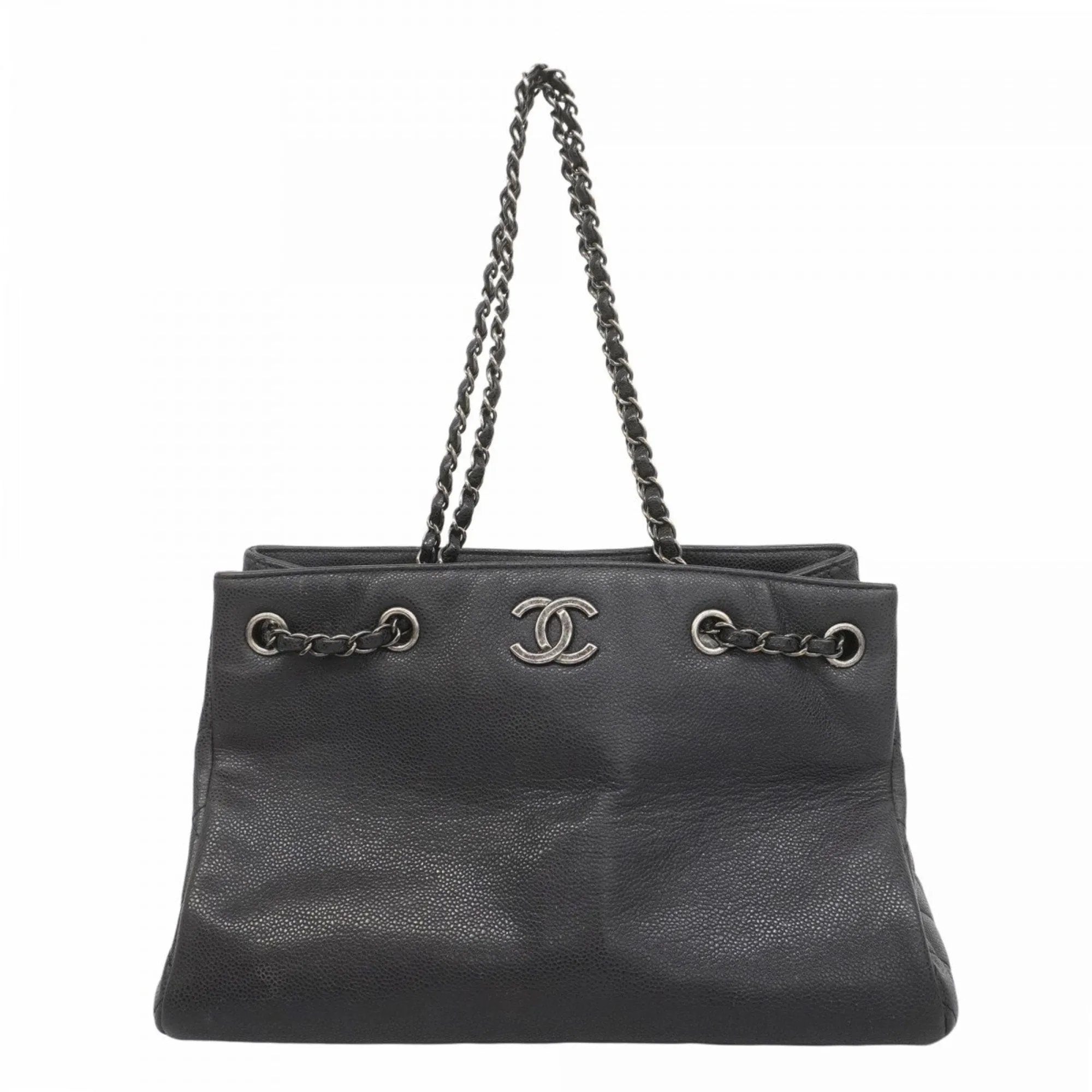 Chanel Grained Calfskin Shoulder Bag (Pre-Owned)