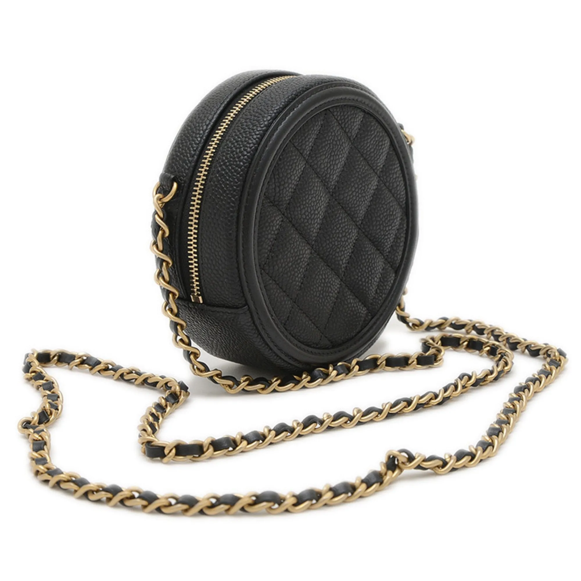 Chanel Grained Calfskin Shoulder Bag (Pre-Owned)