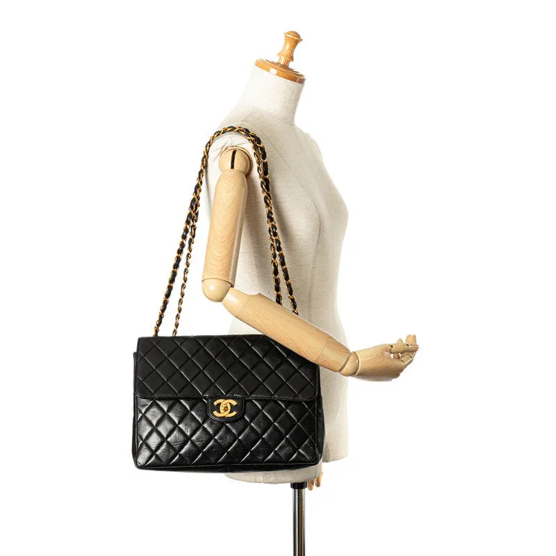Chanel Jumbo Classic Single Flap Bag Leather Shoulder Bag in Good condition