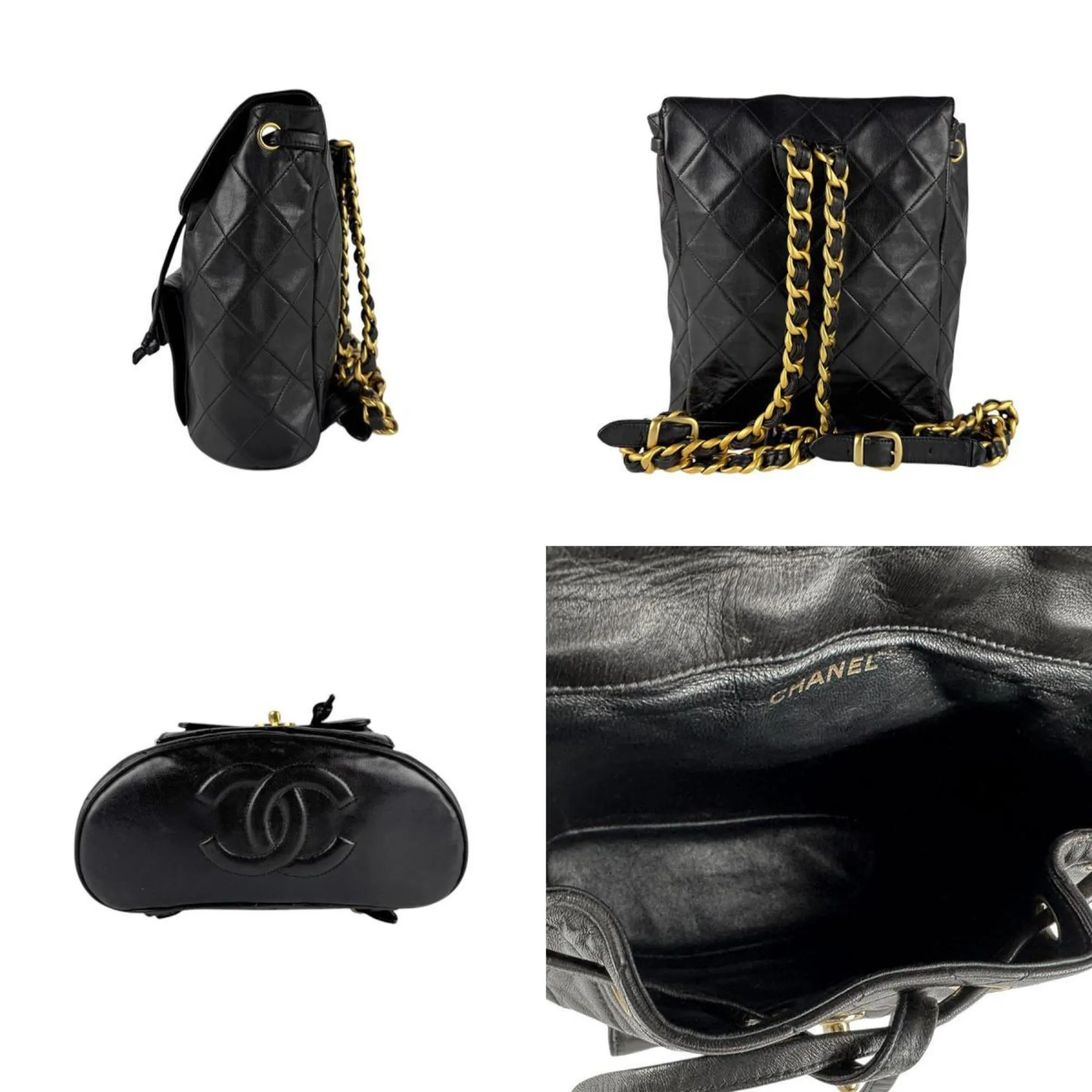 Chanel Leather Backpack (Pre-Owned)