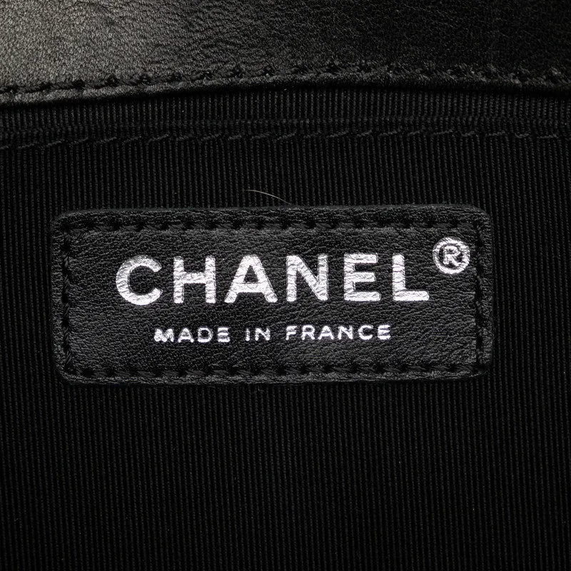 Chanel Leather Le Boy Flap Bag  Leather Shoulder Bag in Good condition